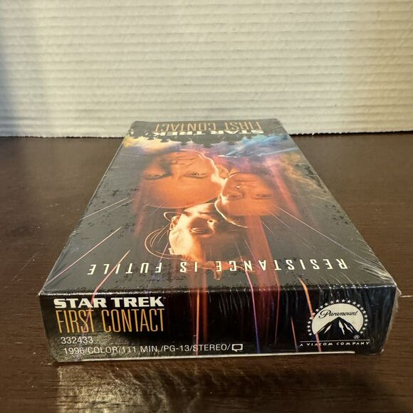 Star Trek First Contact VHS Tape (1997) Paramount Résistance Is Futile Sealed - Picture 3 of 6